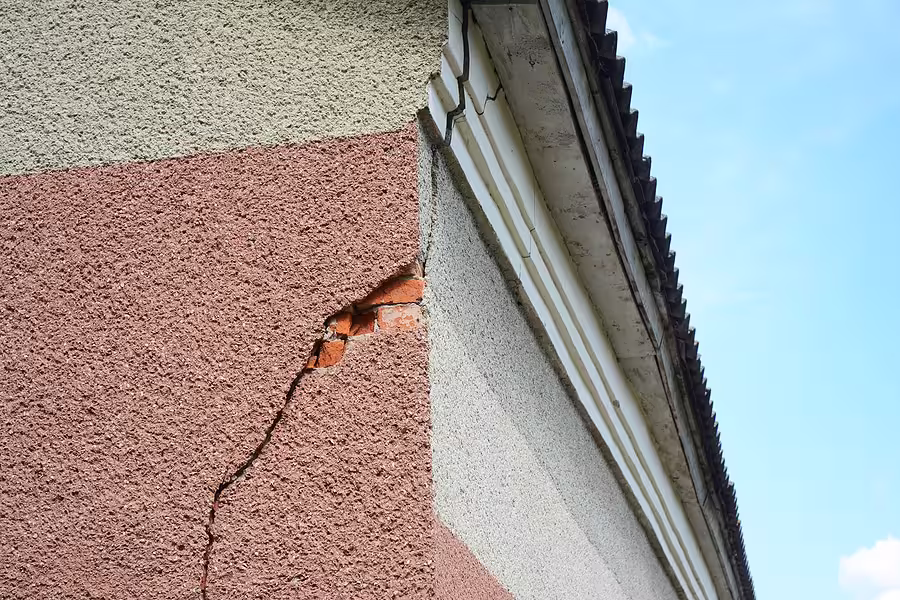 A Crack in Stucco can mean much larger problems.